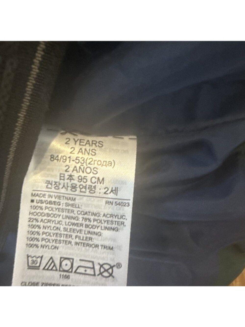Gap Boys Toddler Puffer Jacket Hooded Olive Green Fleece Lined 2T Sherpa - Picture 13 of 14